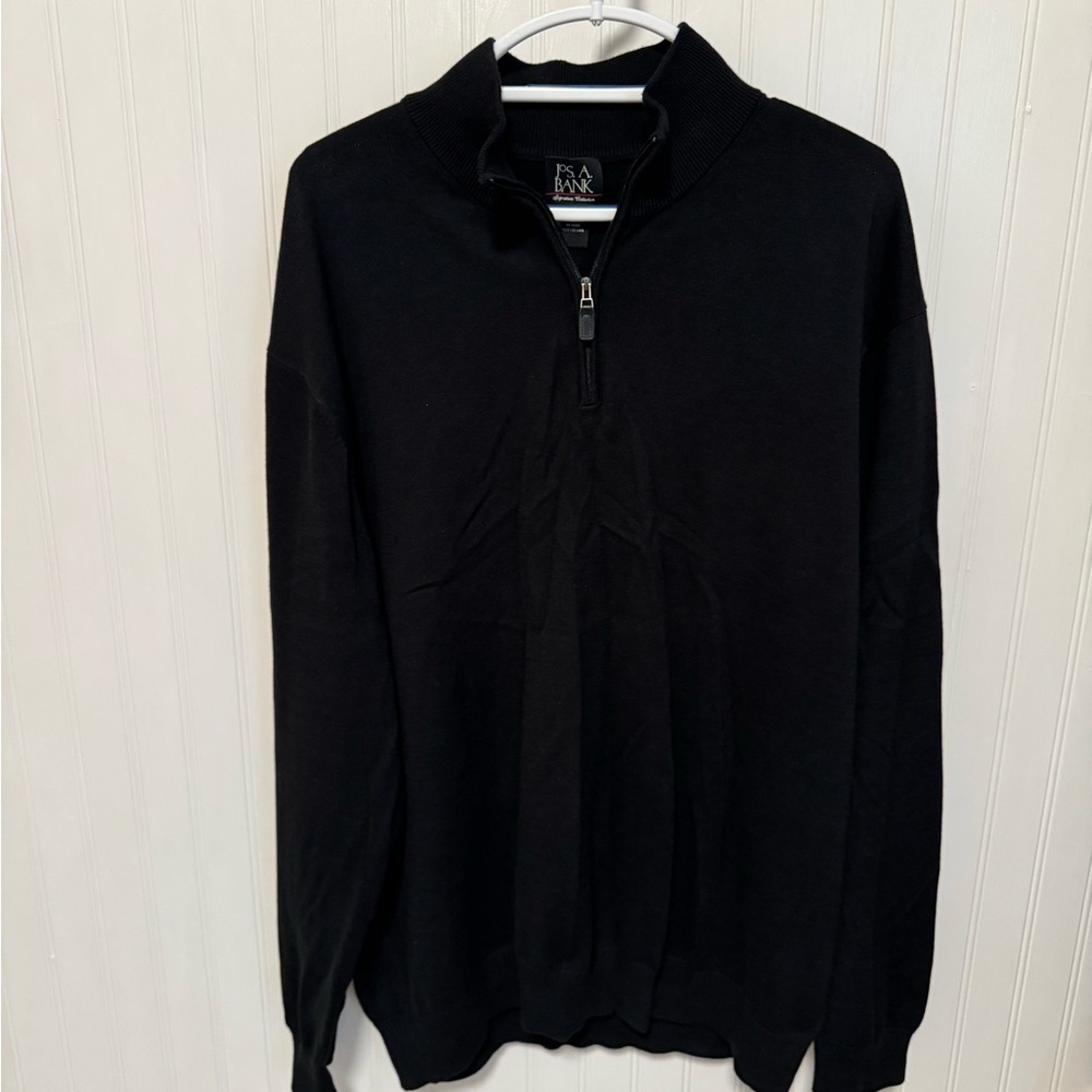 Men's Joseph A. Banks Black Half-Zip Sweater